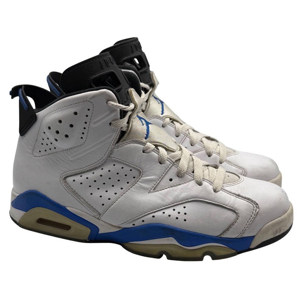 Nike Mens Air Jordan 6 Retro Sport Blue 2014 Sneakers Size 10 384664-107